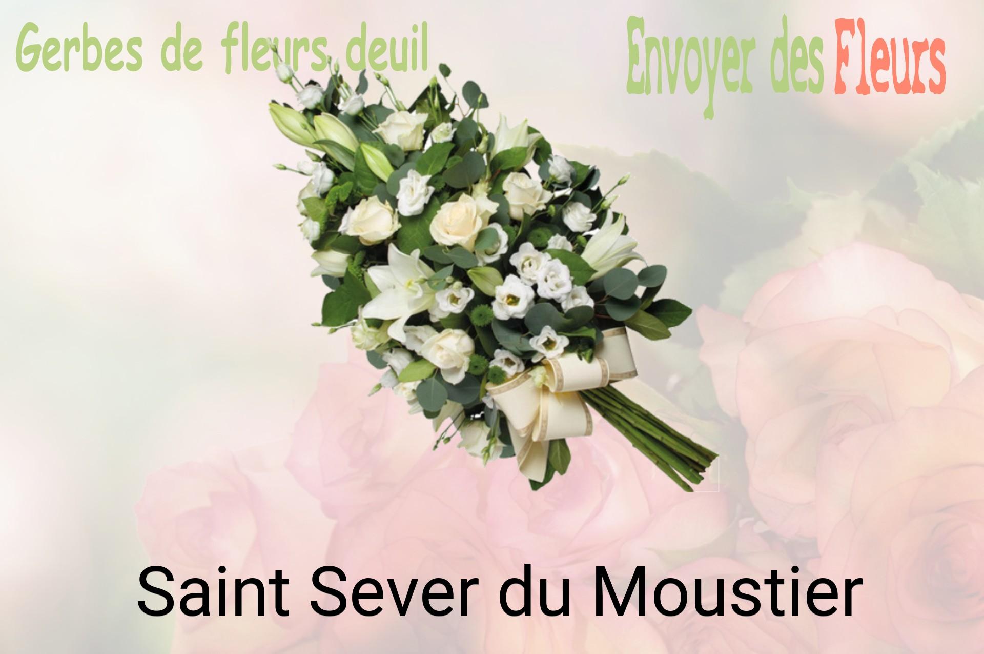 Gerbe de fleurs de deuil livrée à Saint-Sever-du-Moustier